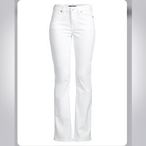 True Religion Becca Distressed Mid Rise Bootcut Jeans